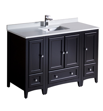 Fresca Oxford 48"  Espresso Traditional Bathroom Cabinets with Top & Sink