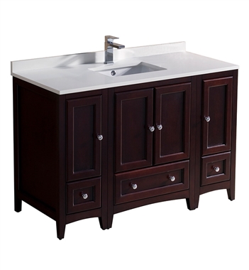 Fresca Oxford 48" Mahogany Traditional Bathroom Cabinets with Top & Sink