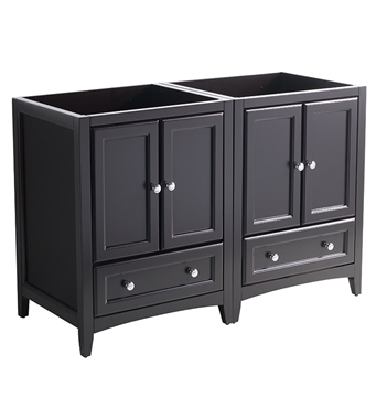 Fresca Oxford 48" Espresso Traditional Double Sink Bathroom Cabinets