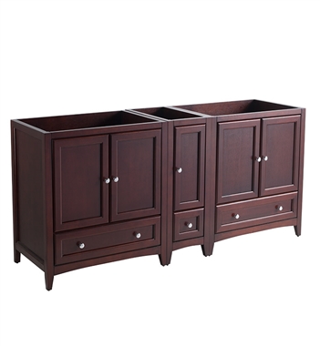 Fresca Oxford 71" Mahogany Traditional Double Sink Bathroom Cabinets