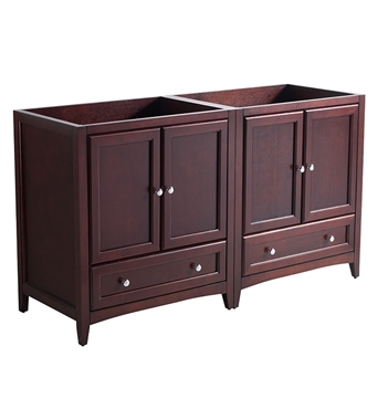 Fresca Oxford 59" Mahogany Traditional Double Sink Bathroom Cabinets