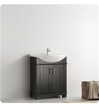 Fresca Hartford 30" Black Traditional Bathroom Vanity