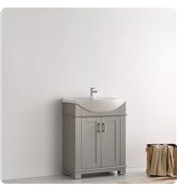 Fresca Hartford 30" Gray Traditional Bathroom Vanity