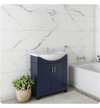 Fresca Hartford 30" Blue Traditional Bathroom Vanity