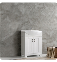 Fresca Hartford 30" White Traditional Bathroom Vanity