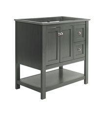 Fresca Manchester Regal 36" Gray Wood Veneer Traditional Bathroom Cabinet