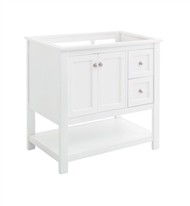 Fresca Manchester 36" White Traditional Bathroom Cabinet