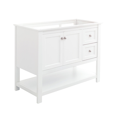 Fresca Manchester 40" White Traditional Bathroom Cabinet