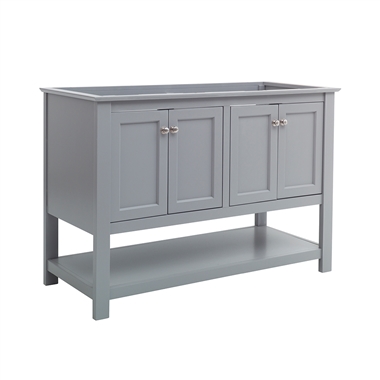 Fresca Manchester 48" Gray Traditional Double Sink Bathroom Cabinet