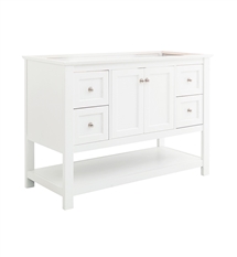 Fresca Manchester 48" White Traditional Bathroom Cabinet