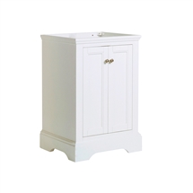 Fresca Windsor 24" Matte White Traditional Bathroom Cabinet