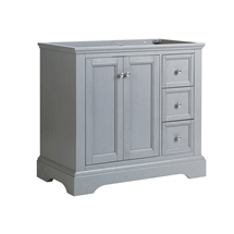 Fresca Windsor 36" Gray Textured Traditional Bathroom Cabinet