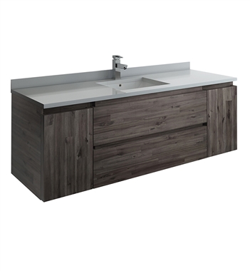 Fresca Formosa 59" Wall Hung Single Sink Modern Bathroom Cabinet