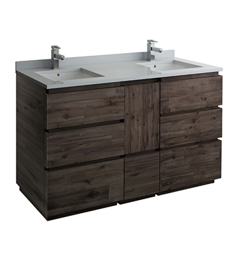 Fresca Formosa 58" Floor Standing Double Sink Modern Bathroom Cabinet