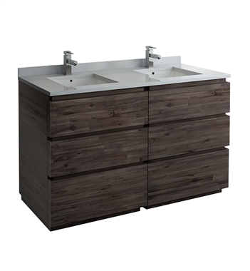 Fresca Formosa 58" Floor Standing Double Sink Modern Bathroom Cabinet