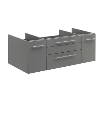 Fresca Lucera 42" Gray Wall Hung Undermount Sink Modern Bathroom Cabinet