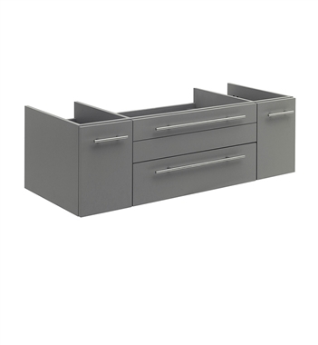 Fresca Lucera 48" Gray Wall Hung Undermount Sink Modern Bathroom Cabinet