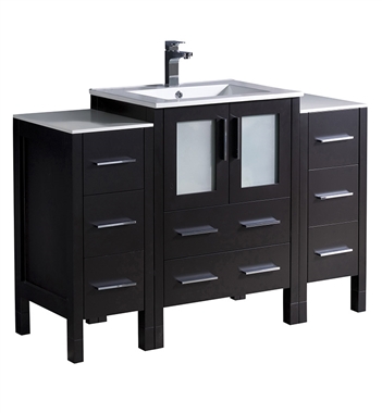 Fresca Torino 48" Espresso Modern Bathroom Cabinets with Integrated Sink