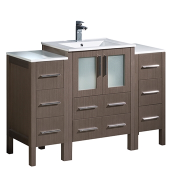 Fresca TorinoFresca Torino 48" Gray Oak Modern Bathroom Cabinets with Integrated Sink 48" Espresso Modern Bathroom Cabinets with Integrated Sink