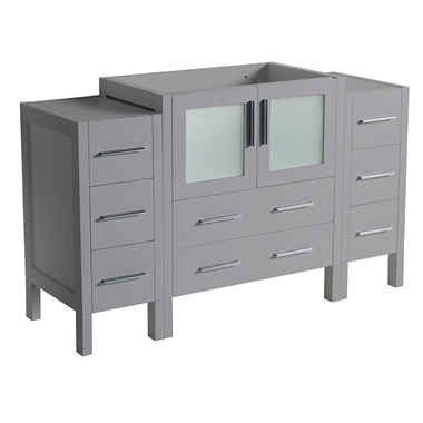 Fresca Torino 54" Grey Modern Bathroom Cabinets