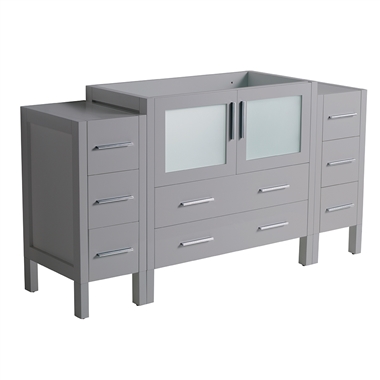 Fresca Torino 60" Grey Modern Bathroom Cabinets