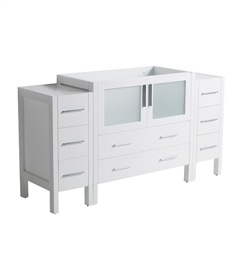 Fresca Torino 60" White Modern Bathroom Cabinets