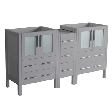 Fresca Torino 60" Grey Modern Bathroom Cabinets