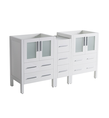 Fresca Torino 60" White Modern Bathroom Cabinets