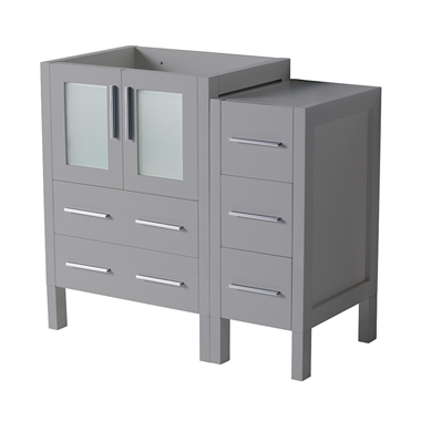 Fresca Torino 36" Grey Modern Bathroom Cabinets