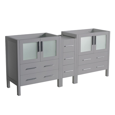 Fresca Torino 72" Grey Modern Bathroom Cabinets