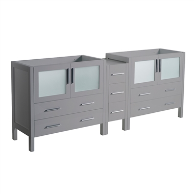 Fresca Torino 83" Grey Modern Bathroom Cabinets