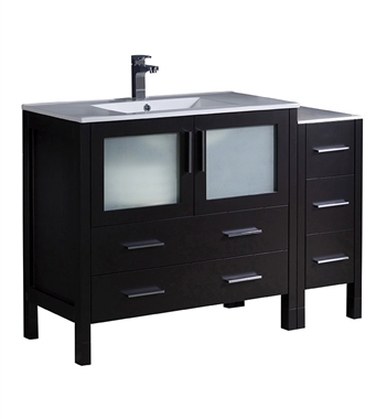 Fresca Torino 48" Espresso Modern Bathroom Cabinets with Integrated Sink