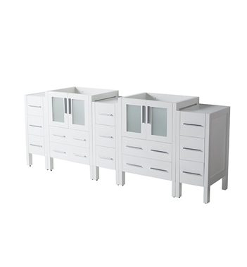 Fresca Torino 84" White Modern Bathroom Cabinets