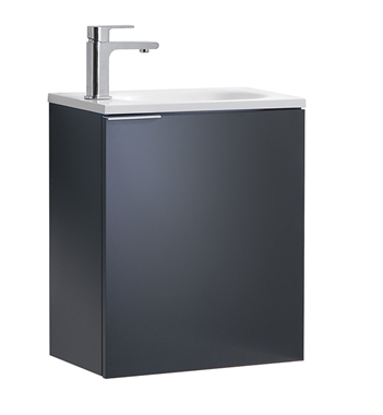 Fresca Valencia 20" Dark Slate Gray Wall Hung Modern Bathroom Vanity