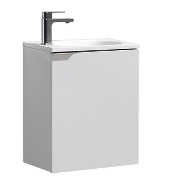 Fresca Valencia 20" Glossy White Wall Hung Modern Bathroom Vanity