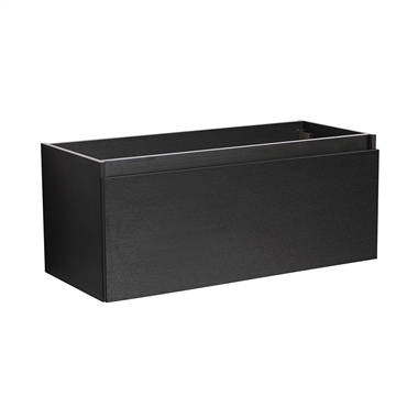 Fresca Mezzo 48" Black Wall Hung Modern Bathroom Cabinet