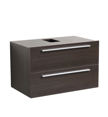 Fresca Medio 32" Gray Oak Modern Bathroom Cabinet