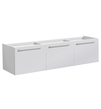 Fresca Vista 60" White Modern Single Sink Bathroom Vanity