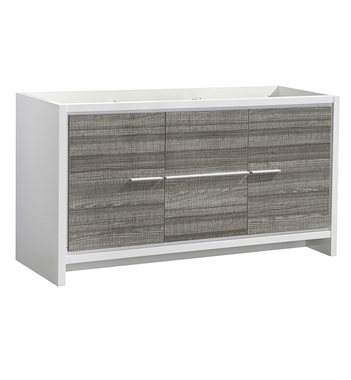 Fresca Allier Rio 60" Ash Gray Double Sink Modern Bathroom Cabinet