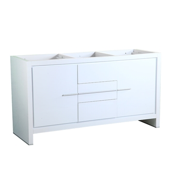 Fresca Allier 60" White Modern Double Sink Bathroom Cabinet