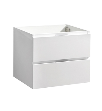 Fresca Valencia 24" Glossy White Wall Hung Modern Bathroom Cabinet