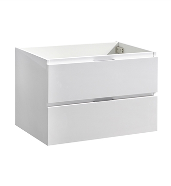 Fresca Valencia 30" Glossy White Wall Hung Modern Bathroom Cabinet