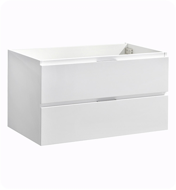 Fresca Valencia 36" Glossy White Wall Hung Modern Bathroom Cabinet