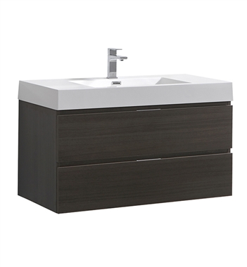 Fresca Valencia 40" Gray Oak Wall Hung Modern Bathroom Vanity