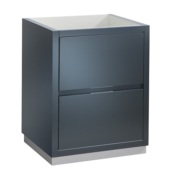 Fresca Valencia 24" Dark Slate Gray Free Standing Modern Bathroom Cabinet