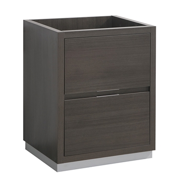 Fresca Valencia 24" Gray Oak Free Standing Modern Bathroom Cabinet