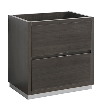 Fresca Valencia 30" Gray Oak Free Standing Modern Bathroom Cabinet