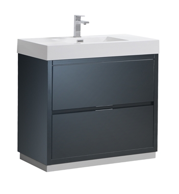 Fresca Valencia 36" Dark Slate Gray Free Standing Modern Bathroom Vanity