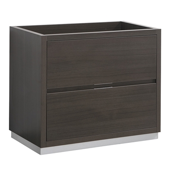 Fresca Valencia 36" Gray Oak Free Standing Modern Bathroom Cabinet