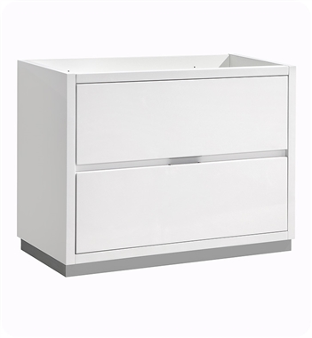 Fresca Valencia 40" Glossy White Free Standing Modern Bathroom Cabinet